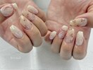 7月薔薇ネイル