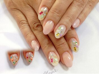 ネイルサロン ビューティーマジック 川口店/シンプルホログラネイル