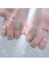 蝶々ネイル