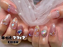 オーロラ×フラッシュネイル