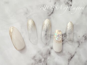 リオッサ オブ ラグーン(RIOSSA of Lagoon)/キラキラホワイトネイル