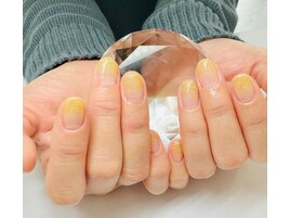 ラメグラ/オレンジ￥6500