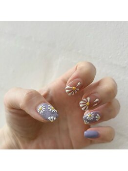ネイルサロン アニーアンドジーノ(NAIL SALON Annie&Gino)/《ぷっくりお花ネイル》