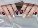 大人っぽ冬ネイル
