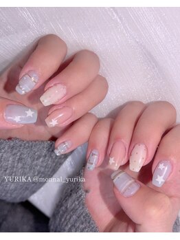 モナールアンド(MONNAL&)/モヤモヤしましまネイル