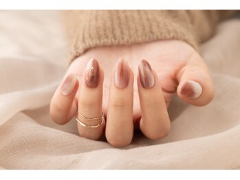 エムスラッシュ ネイル センター北店(M.SLASH)/ブラウンお洒落ネイル