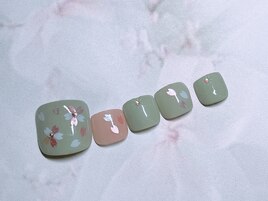 2月　定額フットネイルアート