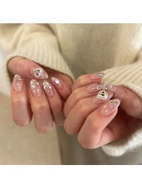 heart glitter gradation