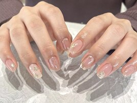 フラワーネイル/ミラー