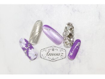 アモウズ(Amouz)/定額[成人式/和装/和柄ネイル]5