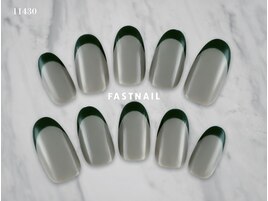 グリーンフレンチ/シアーネイル
