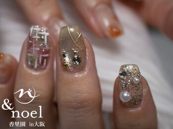 ノエル(Noel)/クリスマスネイル ツイード