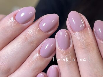トゥインクルネイル(Twinkle Nail)/上品なワンカラーネイル