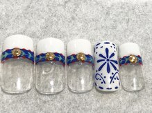 クオーター ネイル(QUARTER nail)/刺繍ネイル