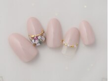 ルクール(Le Coeur)/シンプルフラワーネイル