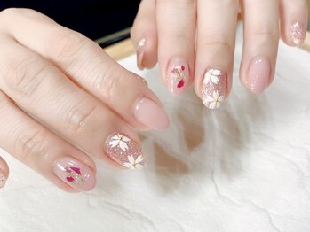 08ネイル(08 nail&school)/桜ネイル☆