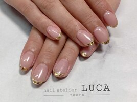 M-546 ガラスフレンチネイル