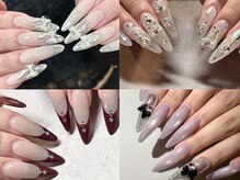 シンプルネイルやスカルプも是非