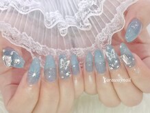 ファラウェイネイル(Faraway nail)/水色ネイル☆