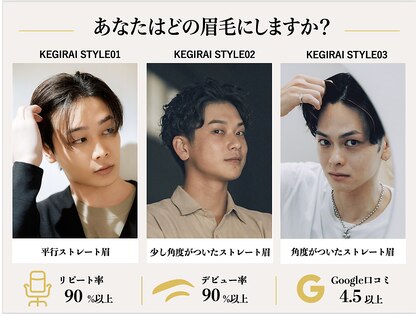 ケギライ アイブロウ 名古屋店(kegirai)の写真