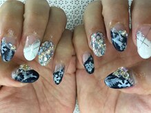 ラリュールネイル(L'Allure nail)/クリスマスネイル￥9200