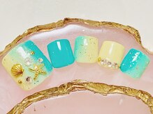 バービーフェイス 恵比寿(Barbie Face)/ブルー＆イエローミックス