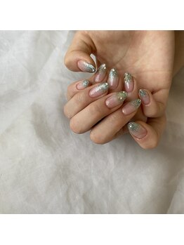 ラメグラデーションネイル