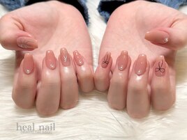 サーモンpink×ribbon×perl～