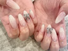 プラス ファースト(Plus 1st)/白グラデ×リボンbysasabe