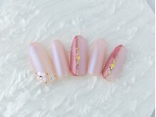 エクラン(ECRAN)/～ピンクのバイカラーネイル～