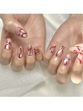 エイト(8)/ちゅるちゅる　手書きリボン