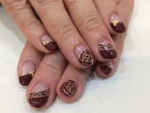 シャンネイルケアサロン(Shan Nail caresalon)/赤バラ ネイル