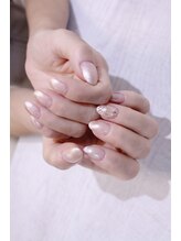 ラルネイル 大宮(Lull. nail)/＊上品スタッズ＊パールグラデ＊