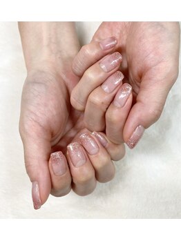 はあとねいる 宇都宮御幸ヶ原店/ピンクラメグラデーション