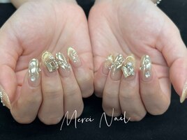 キラキラお正月ネイル