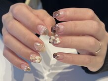 ジェミーネイル シンジュク(Jemiy nail shinjuku)/【Saki】ニュアンスリボン¥10500