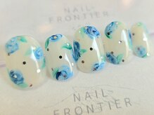 ネイルフロンティア 吉祥寺(NAIL FRONTIER)/Mネモフィラ小花柄11980円