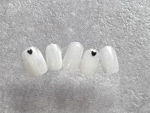 ゆびノさき +tennoji/シンプルハートネイル