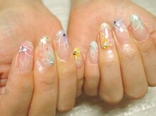 スタイリッシュネイルズ(Stylish Nails)/グラデーションフラワーネイル