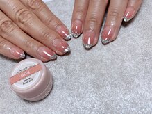 エヌエープラスネイル 葛西本店(Na+nail)/マオジェル&ガラスフレンチ