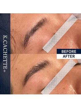 ケードット カシェットプラス(K.CACHETTE+)/アイブロウ　ビフォーアフター
