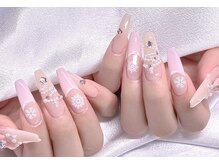 エムズ ネイルサロン(M2)/ピンクベージュスノー