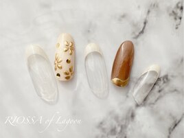 ミラーフラワーネイル