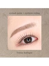eyelash perm × eyebrow styling