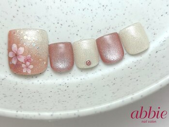 ネイルサロン アビー グランデュオ蒲田店(abbie)/ペールブロッサムfoot[FB]¥10450