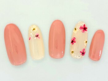 ネイルエイム(Nail eim)/シンプル★押し花★シアー