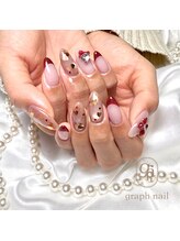 グラフネイル(graphnail)/フレンチ＋マグ