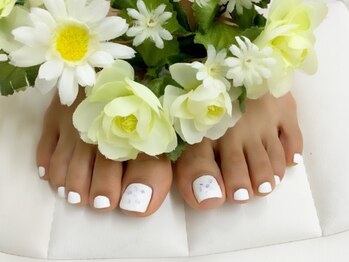 プルミエ ネイル(Premier Nail)/ホワイト＆シェル★フット