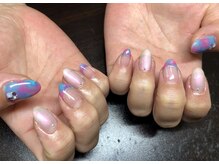 ミーナ バイ エム ウィッシュ(Mina by M.wish)/マーブル×フレンチネイル☆