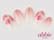 ネイルサロン アビー グランデュオ蒲田店(abbie)/パープルフラワー　￥10153